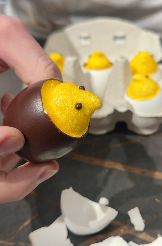 6pc Peep-a-Boo Chocolate Eggs