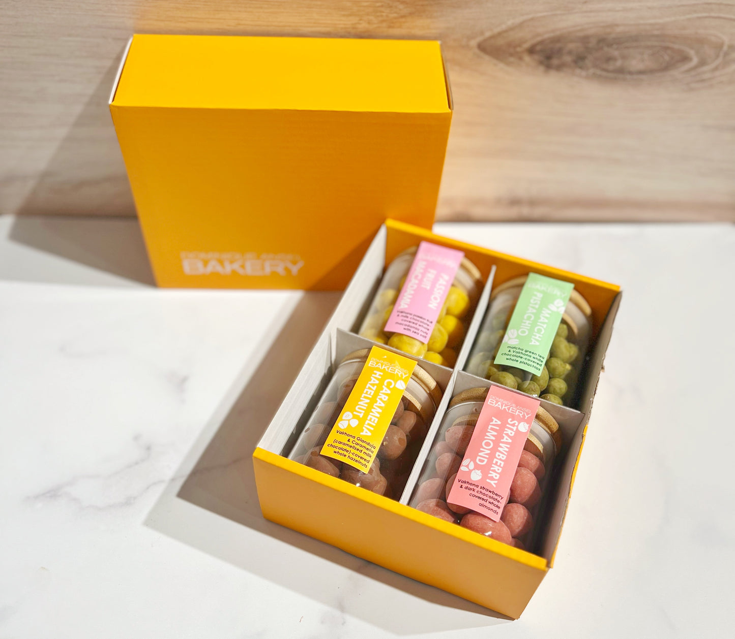 4pc Chocolate-Covered Nuts Gift Box