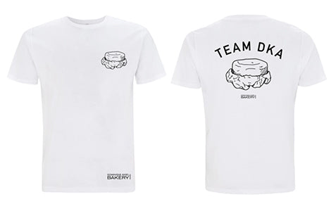 Front and back of Team DKA T-Shirt