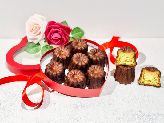 7pc Cannelé de Bordeaux Heart Gift Box